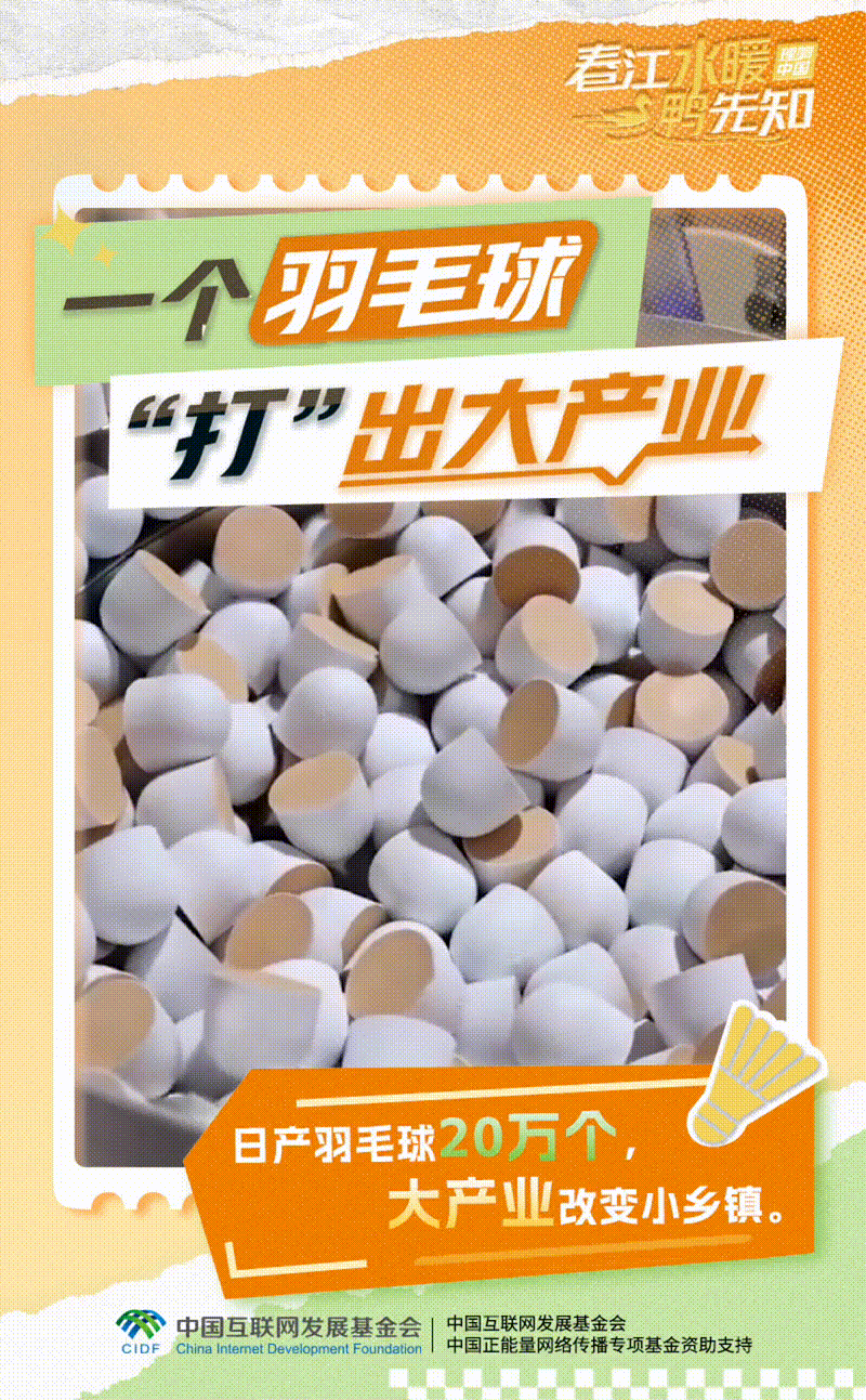 【理响中国·春江水暖鸭先知】动态海报：一个羽毛球“打”出大产业
