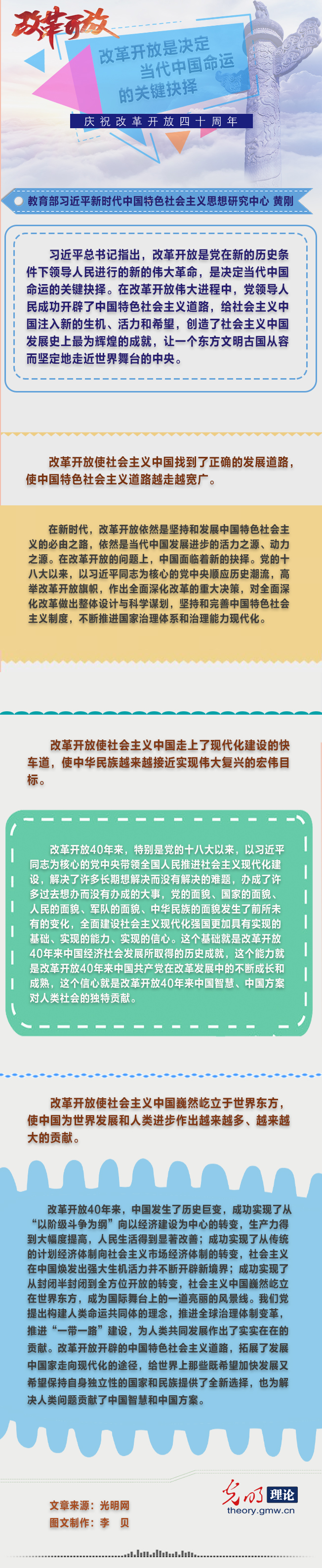 改革开放是决定当代中国命运的关键抉择